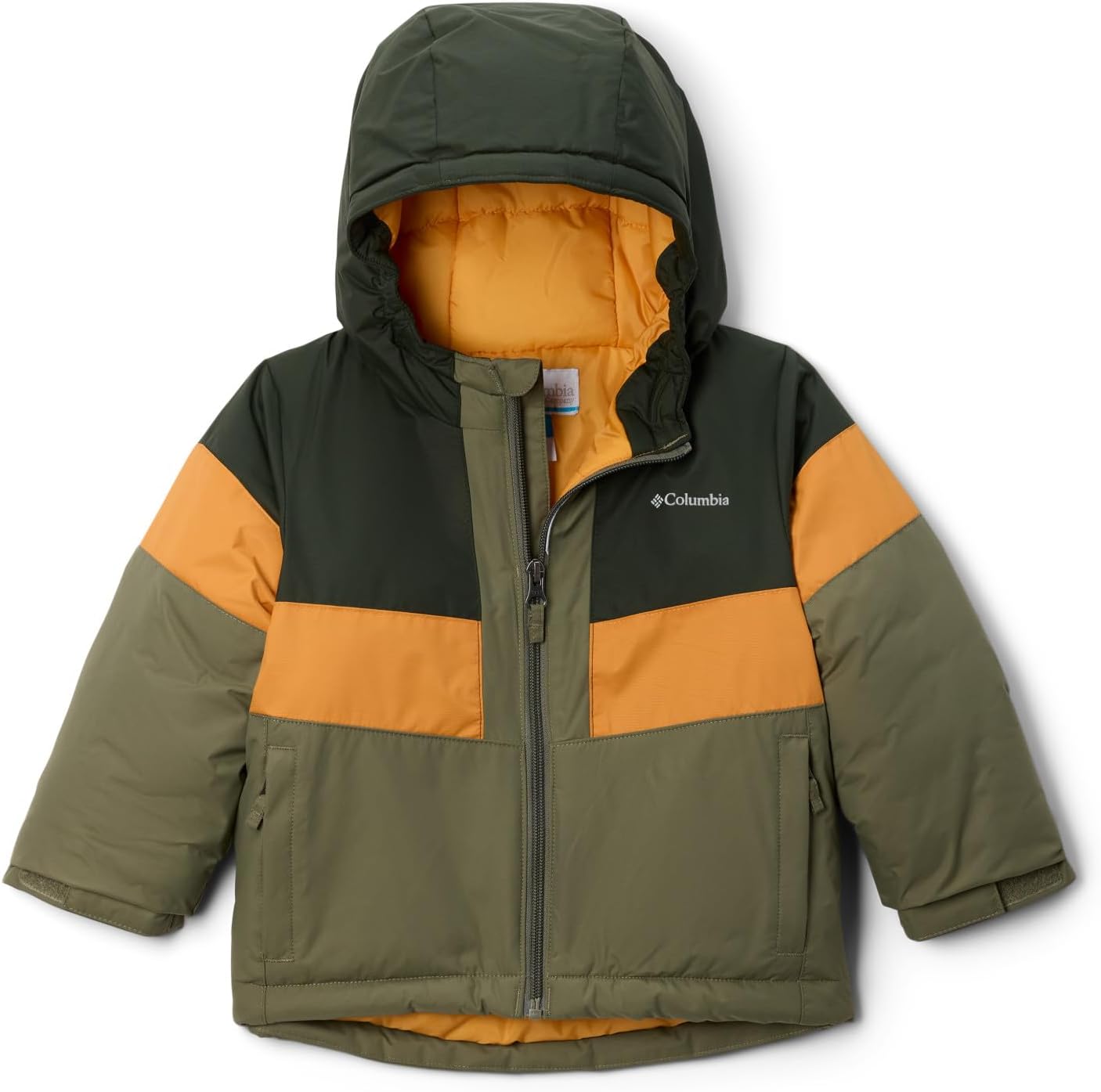 Куртка Columbia Boys Lightning Lift III, Stone Green/Greenscape/Sunstone — фото 4