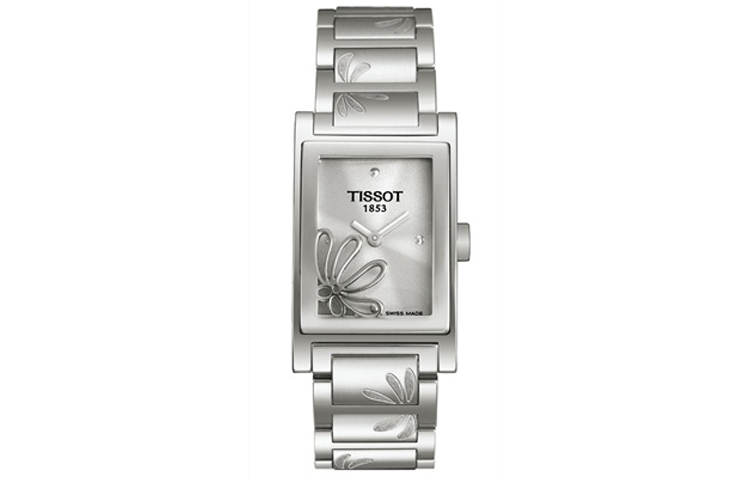 

TISSOT Часы Quartz Movement Women's Watch Watch 21mm Silver Dial Stainless Steel Case Stainless Steel Watchband, Silver