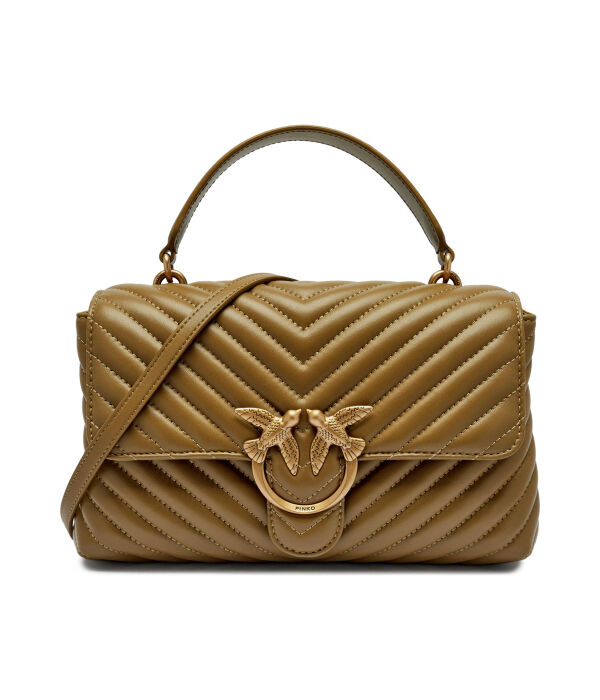 

Сумка женская Pinko Love Lady Puff Classic кросс-боди кожаная с ручкой, зеленый