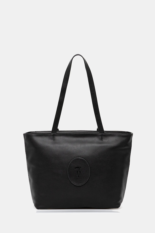 

Кожаная сумка Trussardi, черный