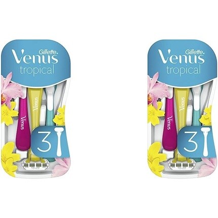 Одноразовые женские бритвы Venus Tropical с 3 удобными лезвиями, Gillette
