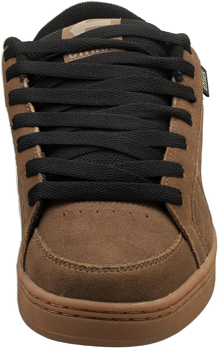 Мужские скейтбордические кроссовки Etnies Kingpin Classic Puffy, экологичные, удобные и прочные, с литой стелькой из EVA, коричневый/серый/карамельный — фото 3