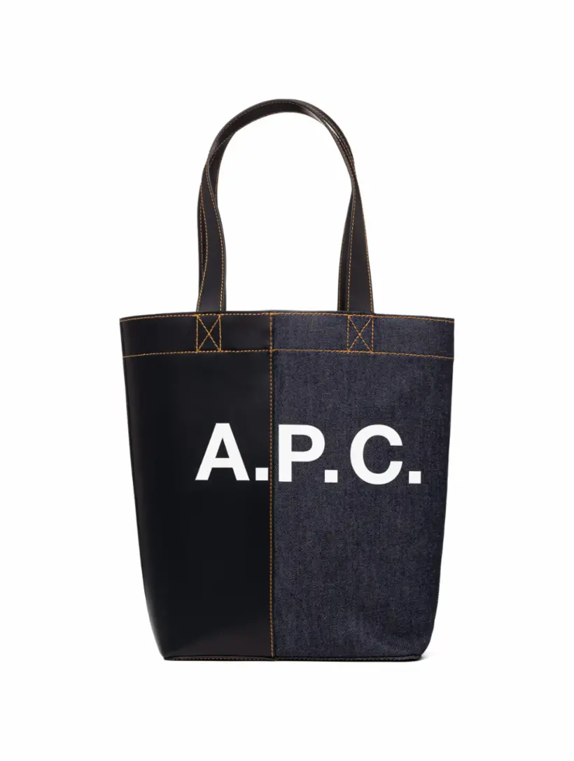 

Сумка-шоппер с логотипом A.P.C., тёмно-синий