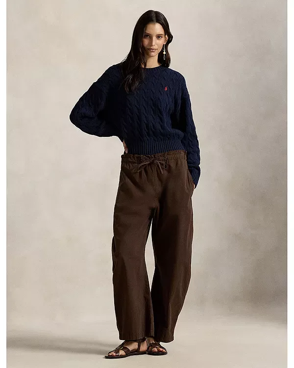 Свитер крупной вязки с круглым вырезом Ralph Lauren, Blue — фото 2