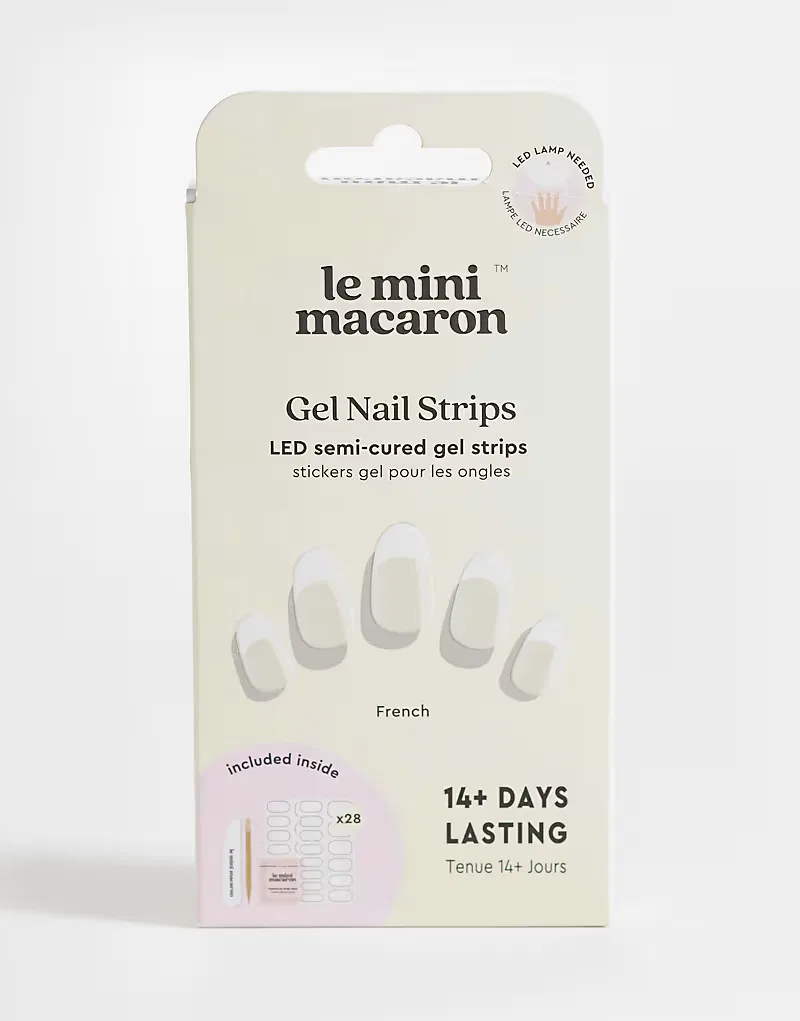 Эксклюзивные гелевые полоски для ногтей Le Mini Macaron x ASOS, French Tip