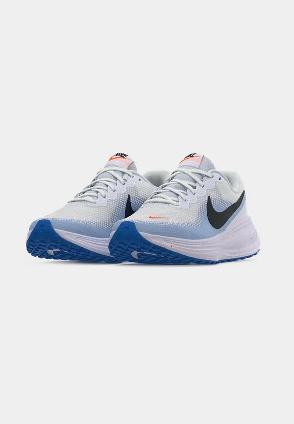 Кроссовки для бега по шоссе revolution 8 Nike Performance, White/Off Noir/Hydrogen Blue/Blue Crystal/Total Orange — фото 3