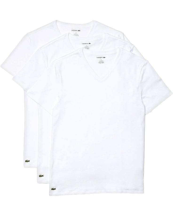 

Футболка Lacoste 3-Pack V-Neck Regular Fit Essential, белый