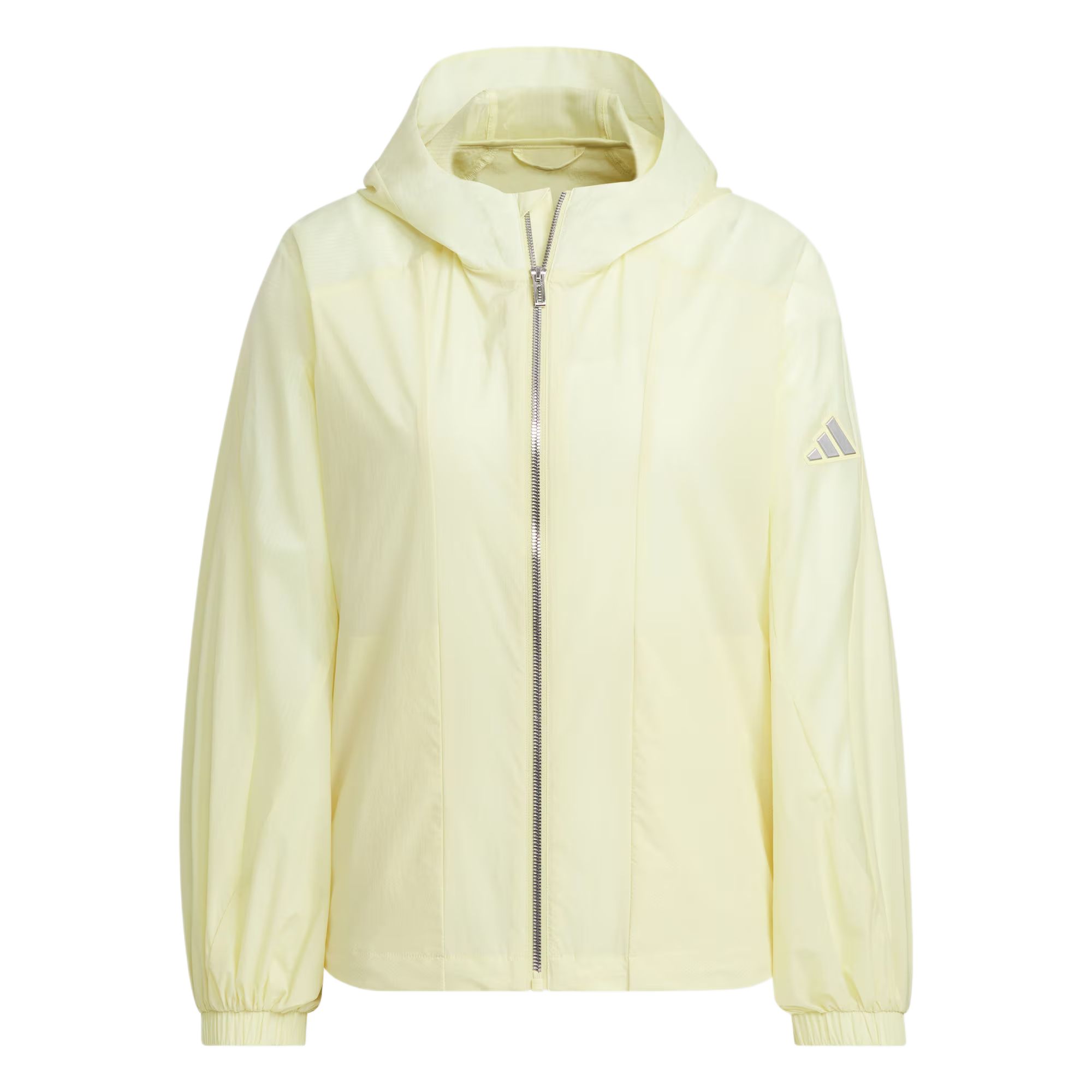 

Adidas Современная технологичная тканая куртка, Powder Yellow/Metallic Silver