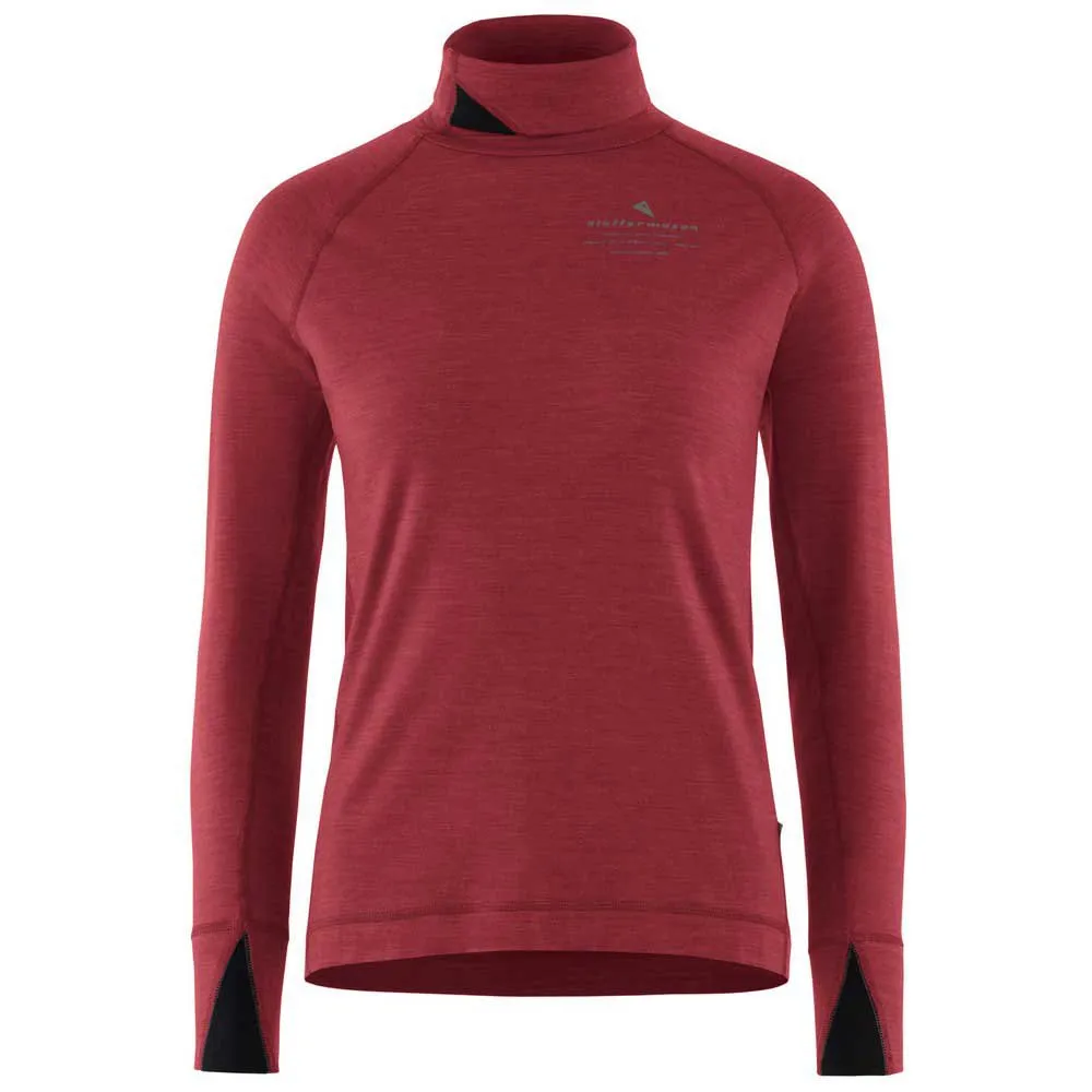 

Базовый слой Klättermusen Fafne long sleeve, красный