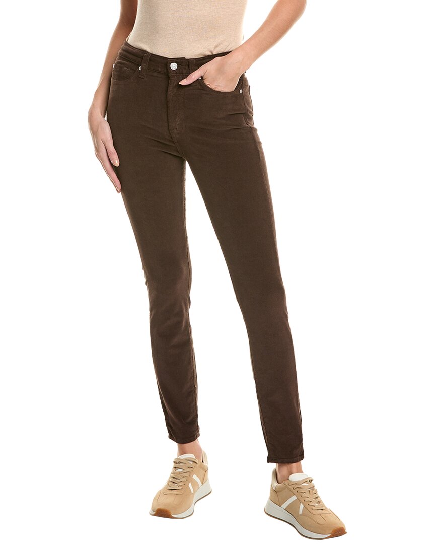 

7 For All Mankind Джинсы Gwenevere Hot Fudge с высокой посадкой из вельвета, коричневый
