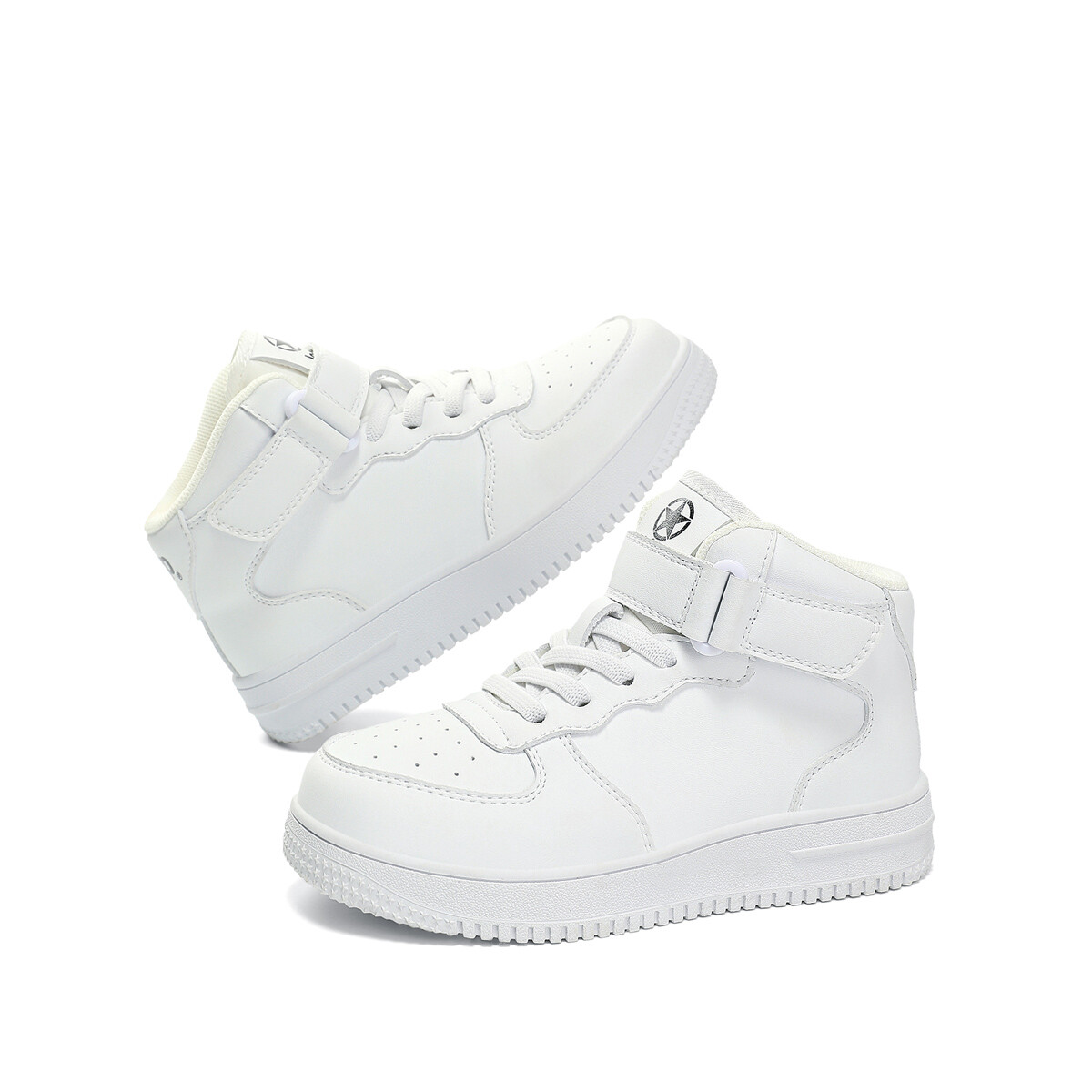 Детские кроссовки для скейтбординга Kids Mid-top White Jeep, белый — фото 4