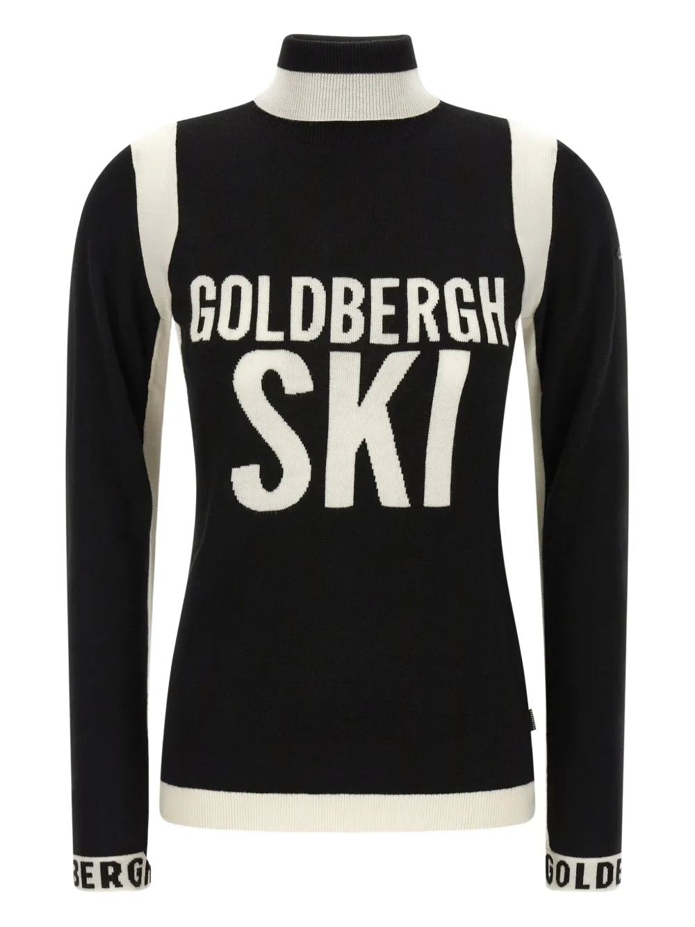 

Жаккардовый свитер Noemi с воротником-гольф Goldbergh, черный