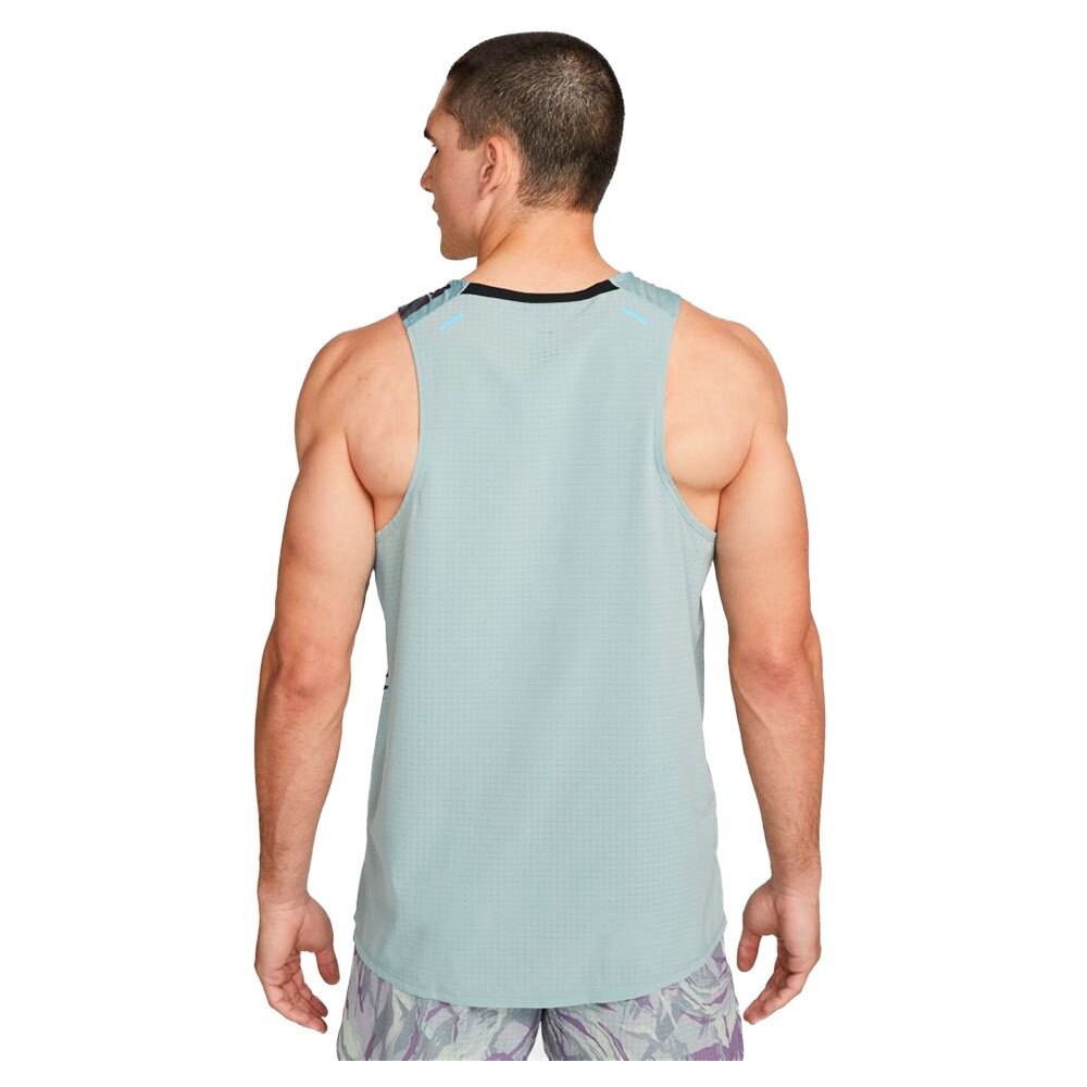 Футболка без рукавов Nike Dri Fit Trail Rise 365 Printed, зеленый — фото 2