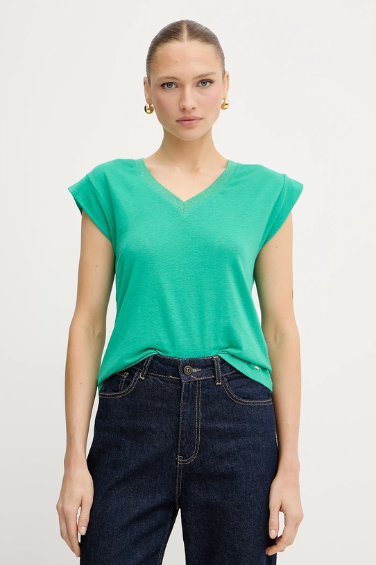 

Льняная футболка Morgan, зеленый