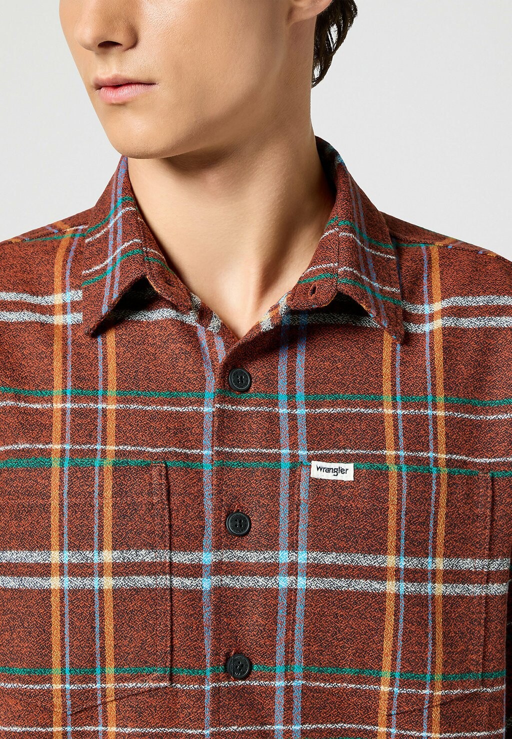

Рубашка NON FRAYED PLAID Wrangler, светло-коричневый