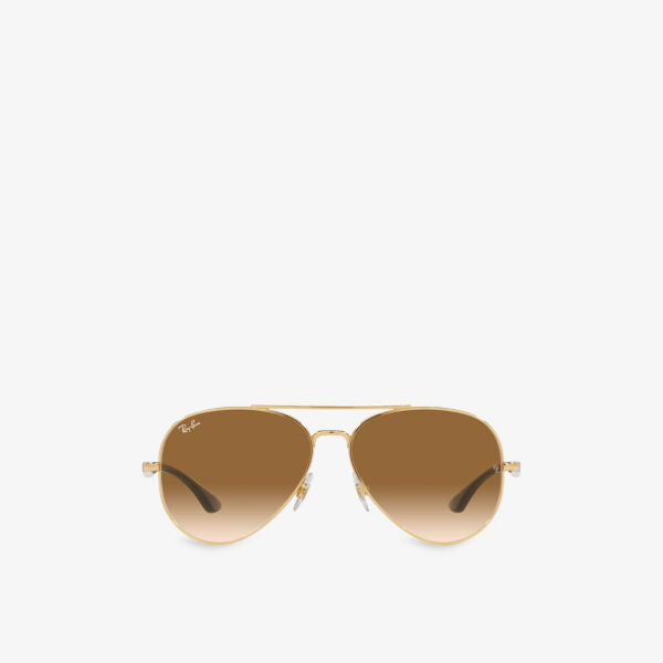 

Солнцезащитные очки в металлической оправе RB3675 Ray-Ban, желтый
