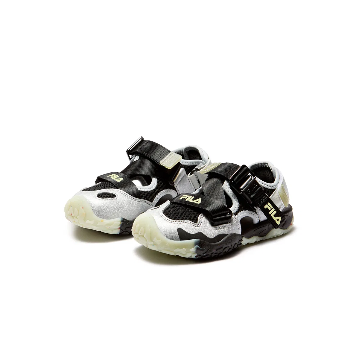 Детские сандалии SEASON FSW FILA KIDS, Black/Space Silver — фото 4