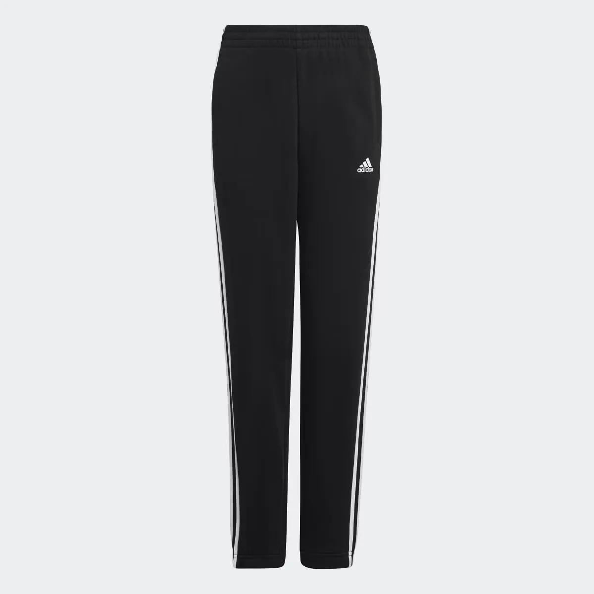 

Детские Essentials Флисовые брюки 3 полоски Adidas, черный/белый