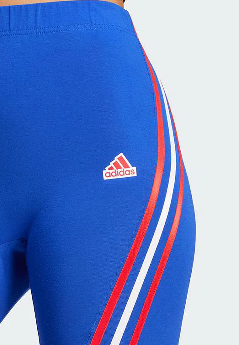 Байкерские шорты, 3-Stripes, Future Icons, adidas, синий — фото 3