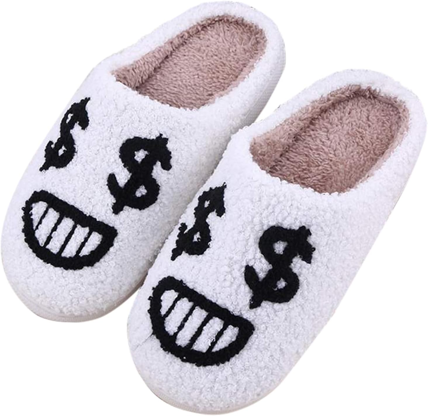 

Домашние тапочки на Хэллоуин для женщин и мужчин, в стиле ретро, удобные, комфортные для спальни и улицы, мягкие, плюшевые, пушистые, зимние Generic, E-a