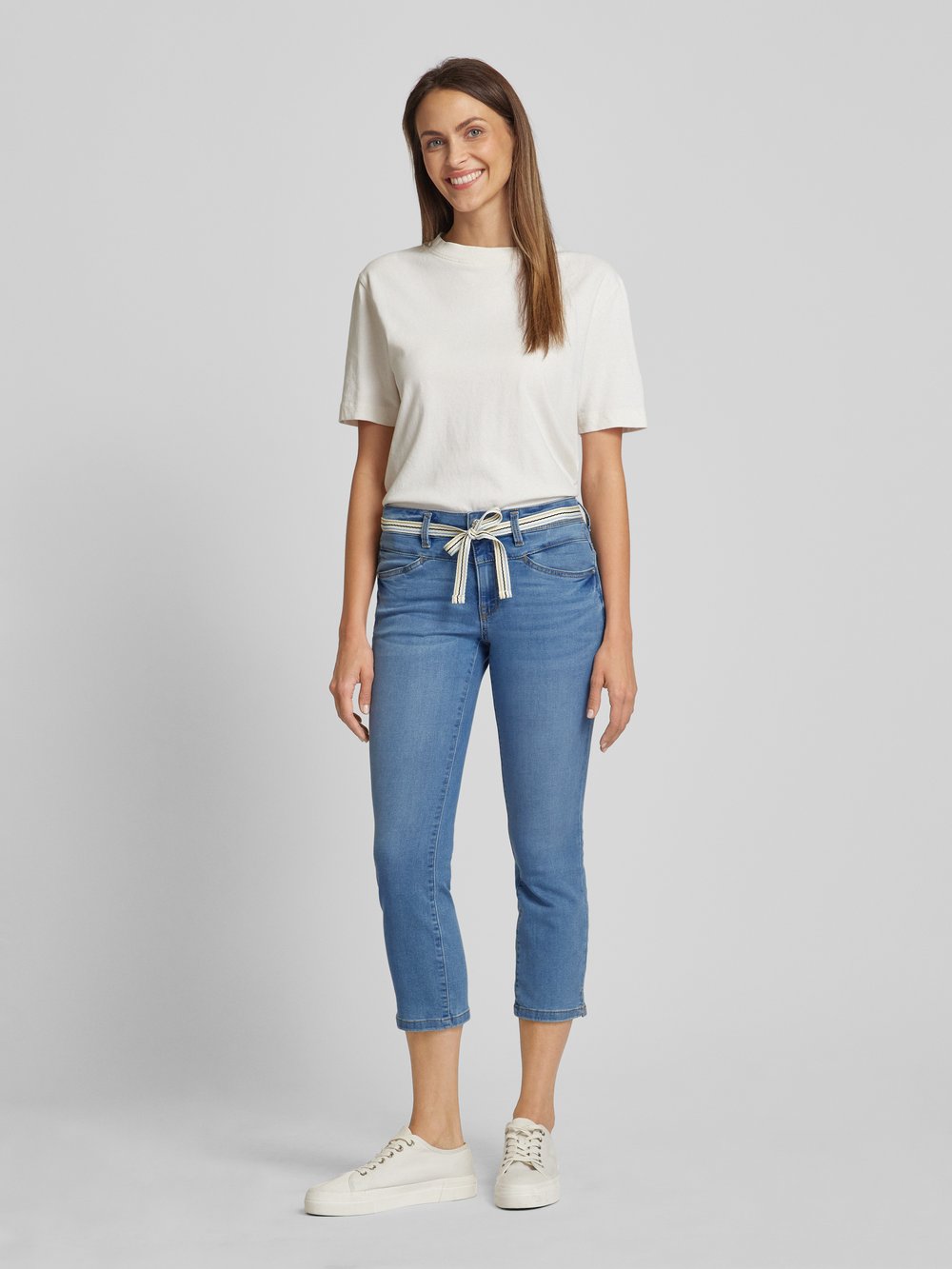 

Джинсы Regular fit длиной 7/8 Tom Tailor, светло-голубой