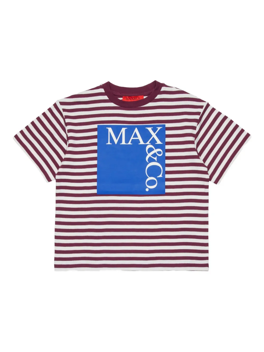 

Футболка с логотипом MAX&Co. Kids, фиолетовый