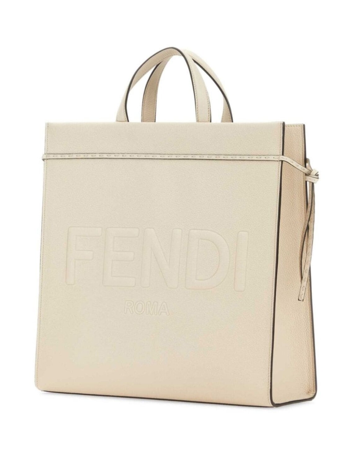 FENDI перейти к сумке-шопперу, нейтральный цвет — фото 2