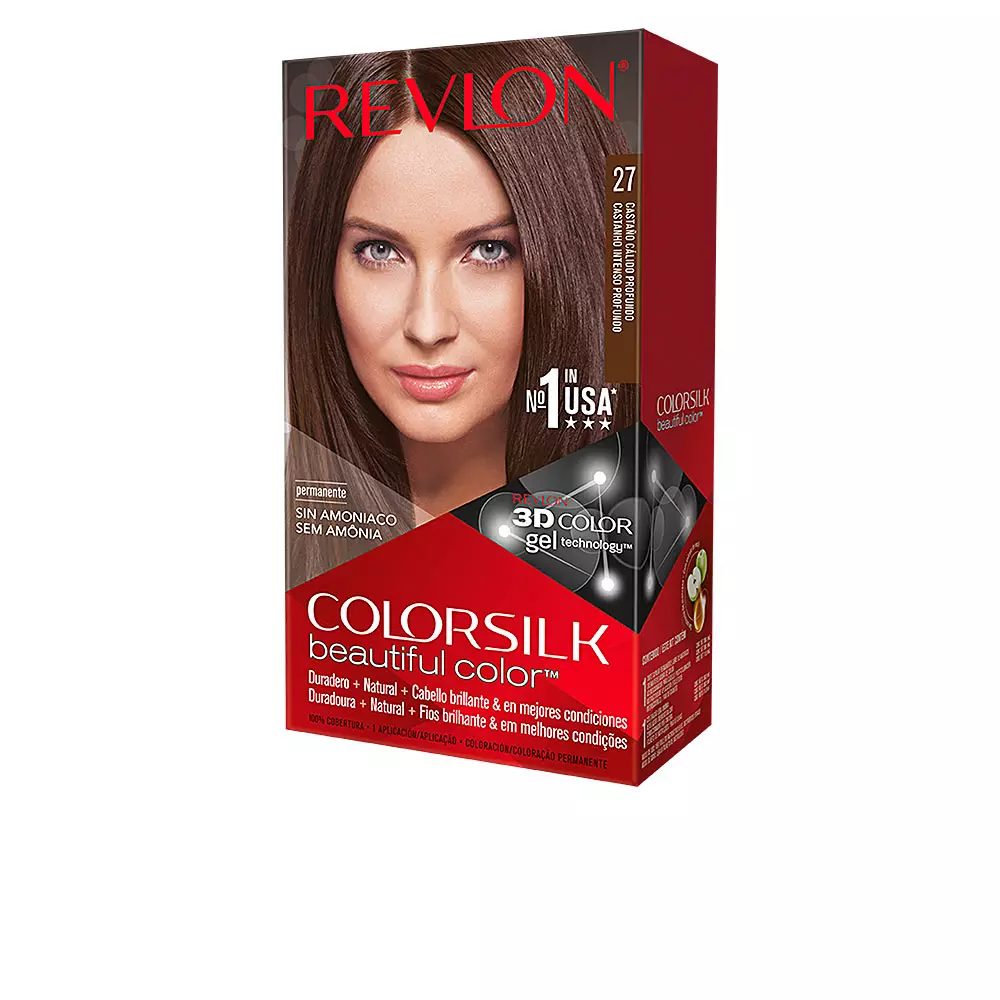 

Краска для волос Colorsilk tinte Revlon Mass Market, цвет 27-castaño calido profundo, 1 шт.