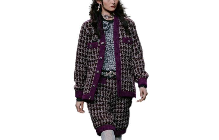 

Трикотаж женский фиолетовый Chanel