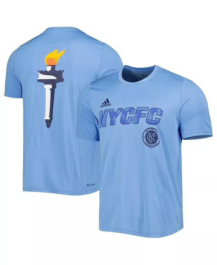 

Мужская светло-синяя футболка New York City FC Team Jersey Hook AEROREADY adidas