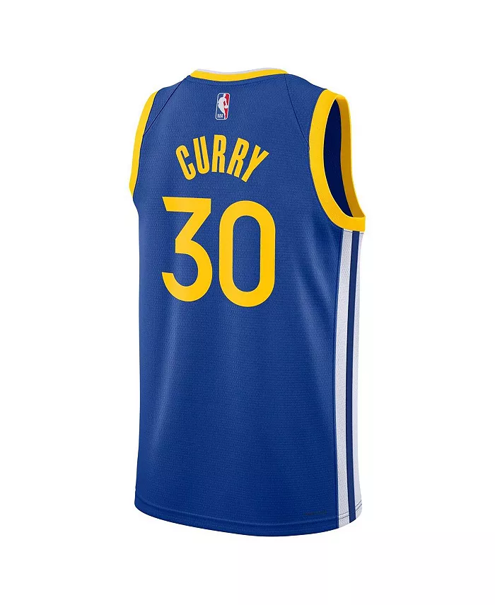 Мужская и женская баскетбольная майка Stephen Curry Golden State Warriors Swingman Nike, синий — фото 3