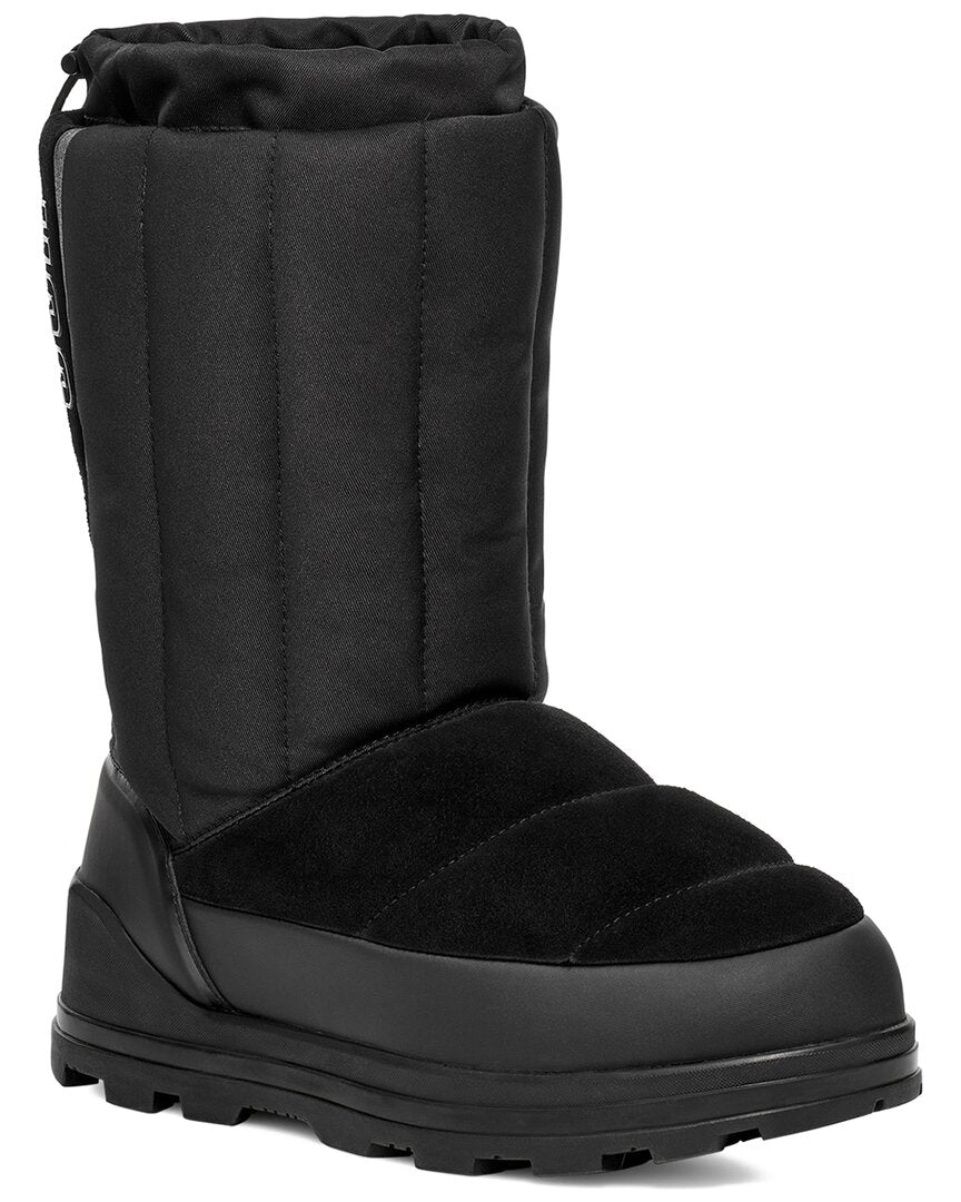 Сапоги замшевые UGG Classic Klamath короткие, черный