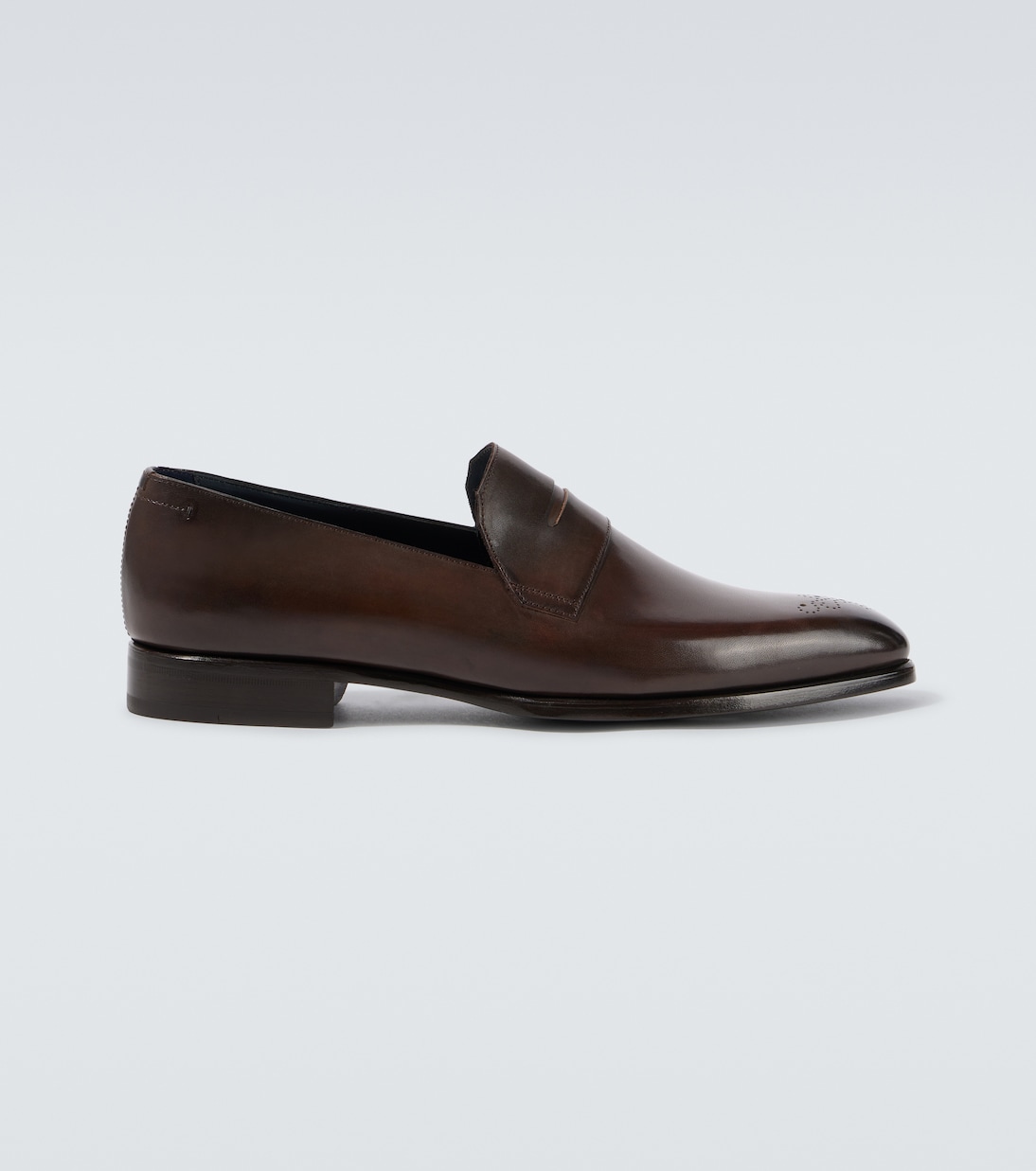

Кожаные пенни-лоферы Brioni, коричневый