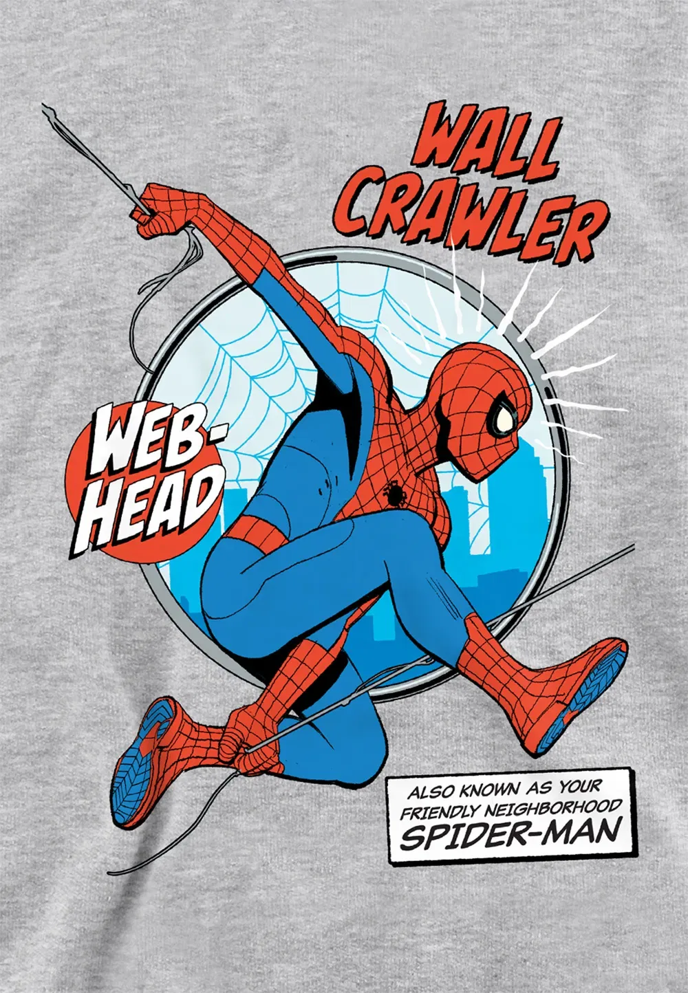 Детская худи Marvel Spiderman, Athletic Heather, серый — фото 2