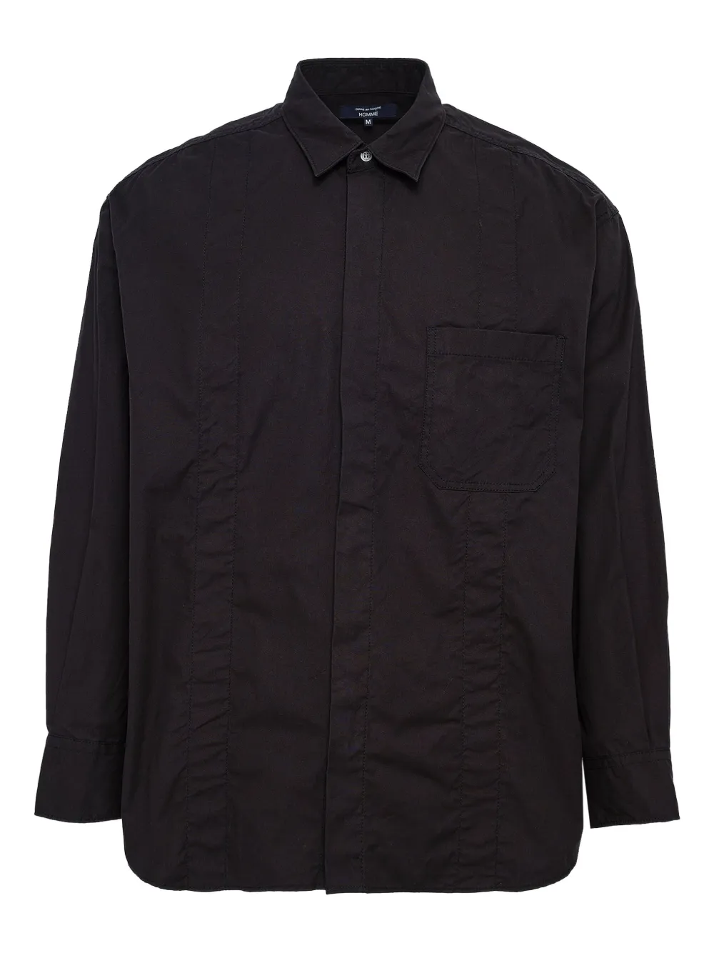 

Сорочка с эффектом garment-wash (стиранная) Comme des Garçons Homme, черный