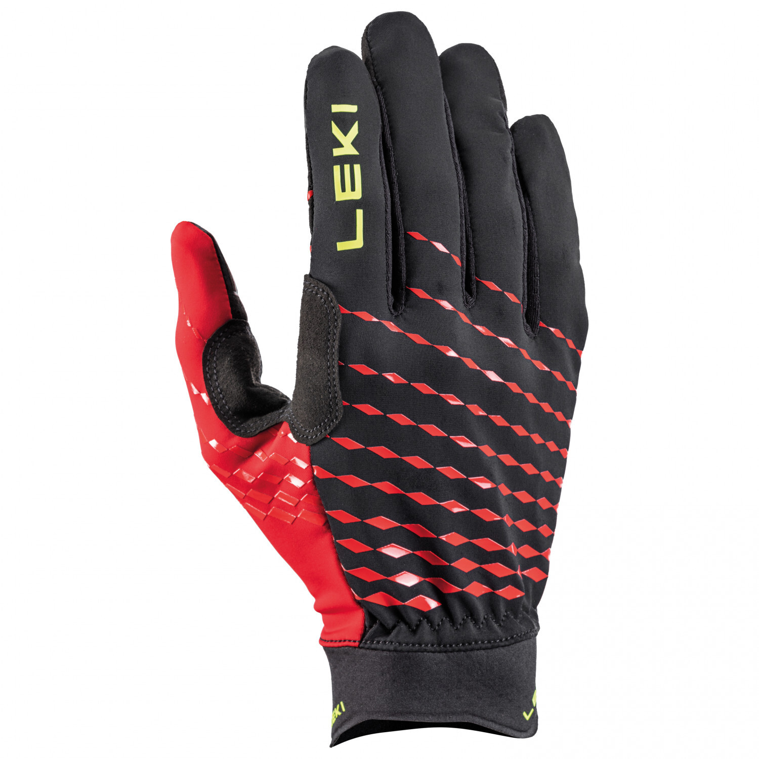 

Перчатки Leki Ultra Trail Breeze, цвет Black/Red/Neon Yellow