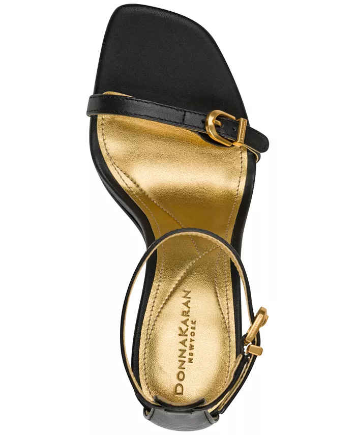 Женские босоножки Donna Karan Pryce с ремешком на щиколотке и пряжкой Donna Karan New York, черный — фото 4