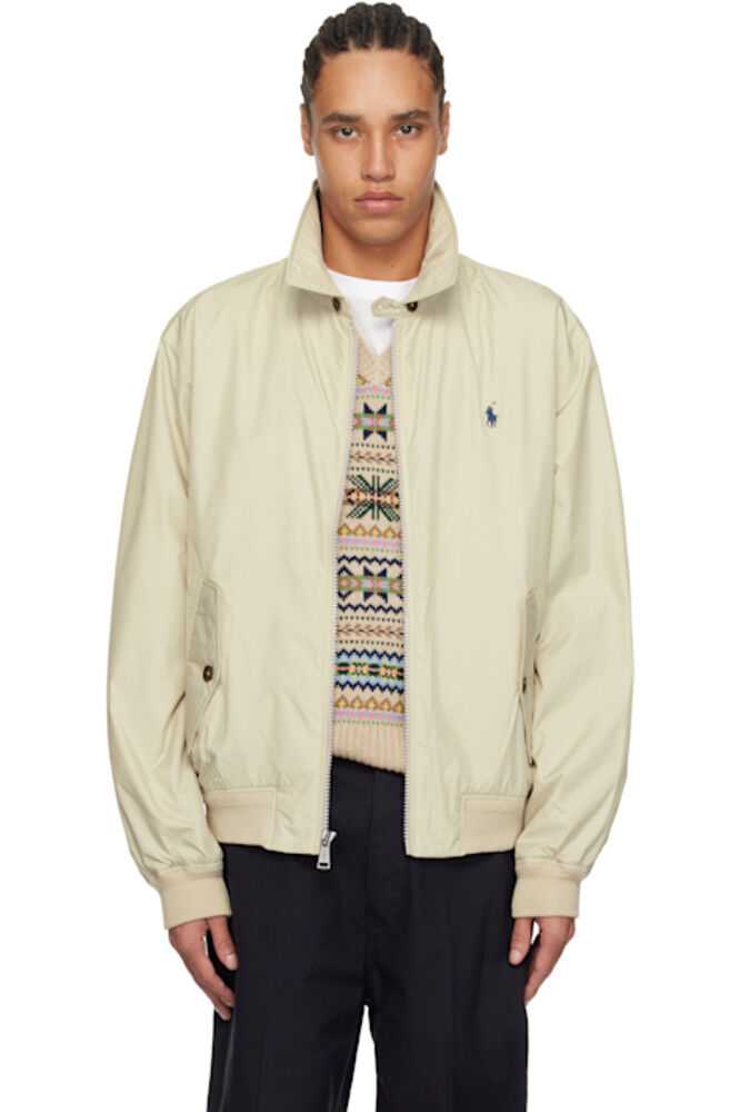 

Бежевая складная куртка-бомбер из тафты Polo Ralph Lauren, Бежевый, Бежевая складная куртка-бомбер из тафты Polo Ralph Lauren