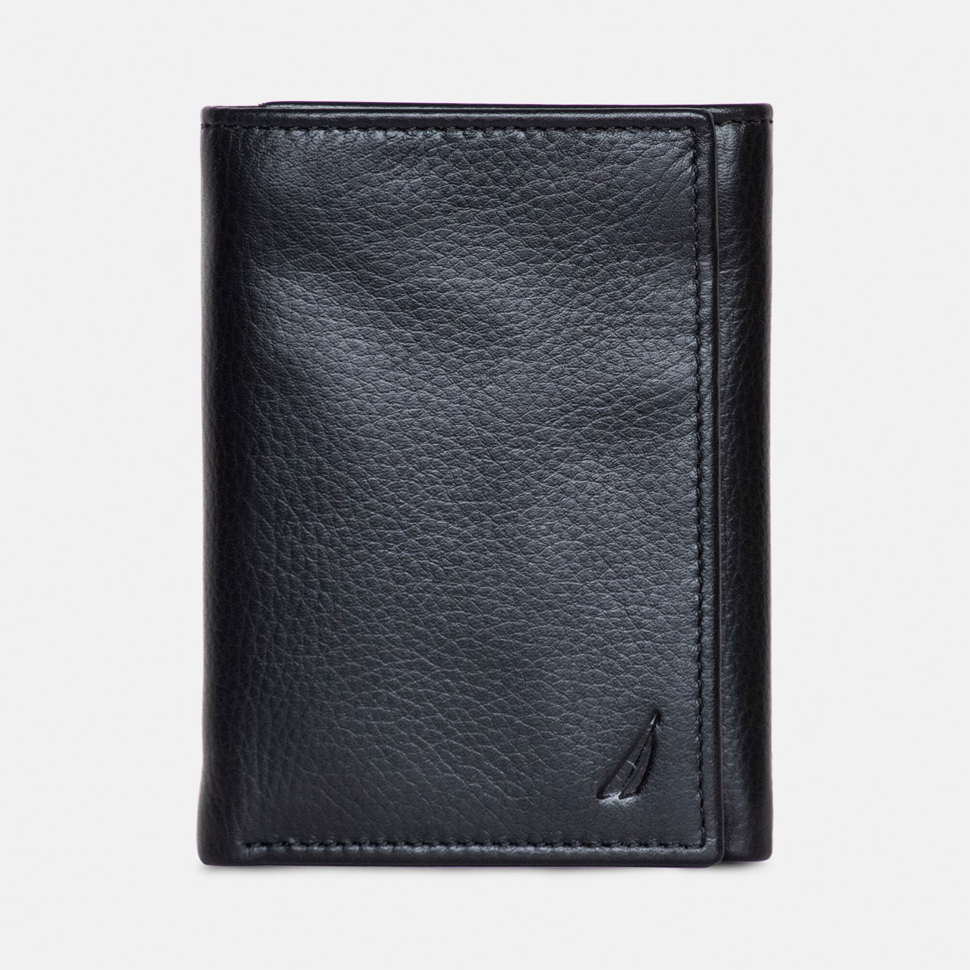 

Nautica мужской кожаный кошелек-пропуск в три сложения, цвет true black