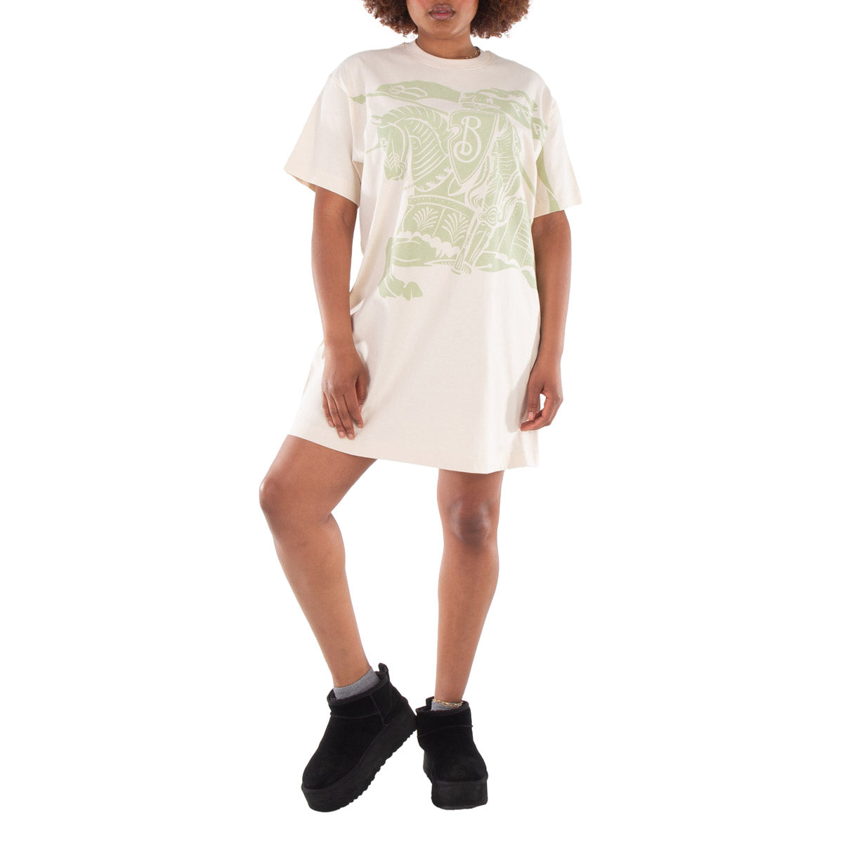 

Барберри Короткий рукав Всадник рыцарь Хлопковое платье Burberry, Soap