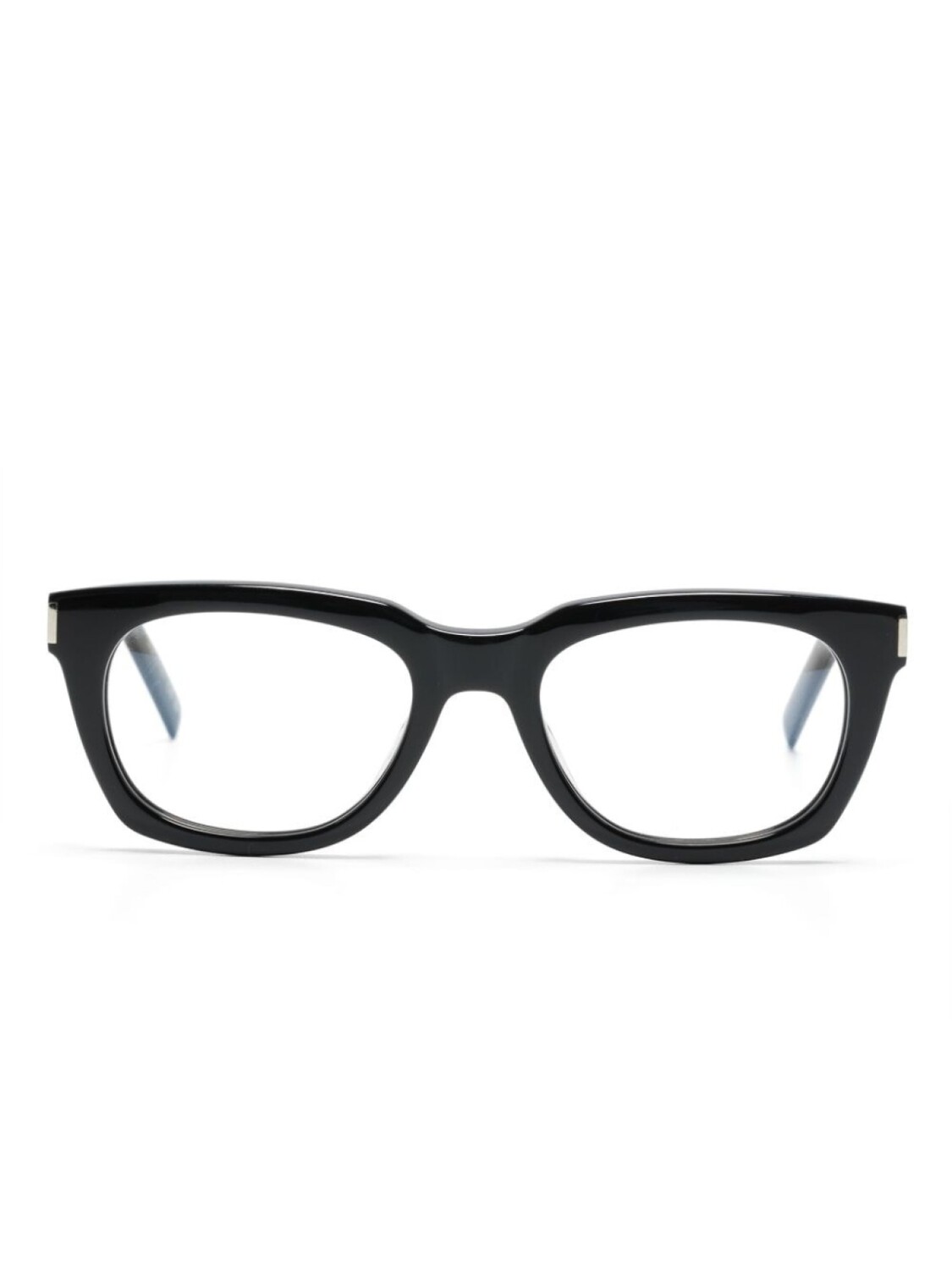 

Saint Laurent Eyewear очки в прямоугольной оправе с тисненым логотипом, черный