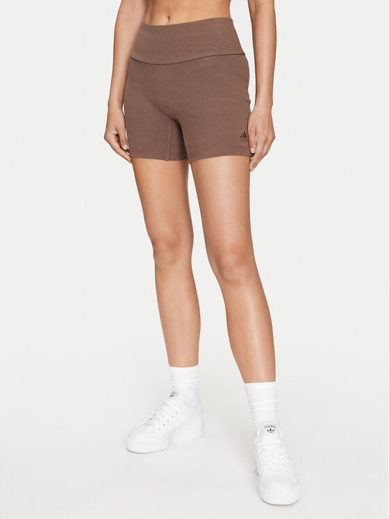 

Спортивные шорты slim fit Lounge IY6742 Adidas, коричневый