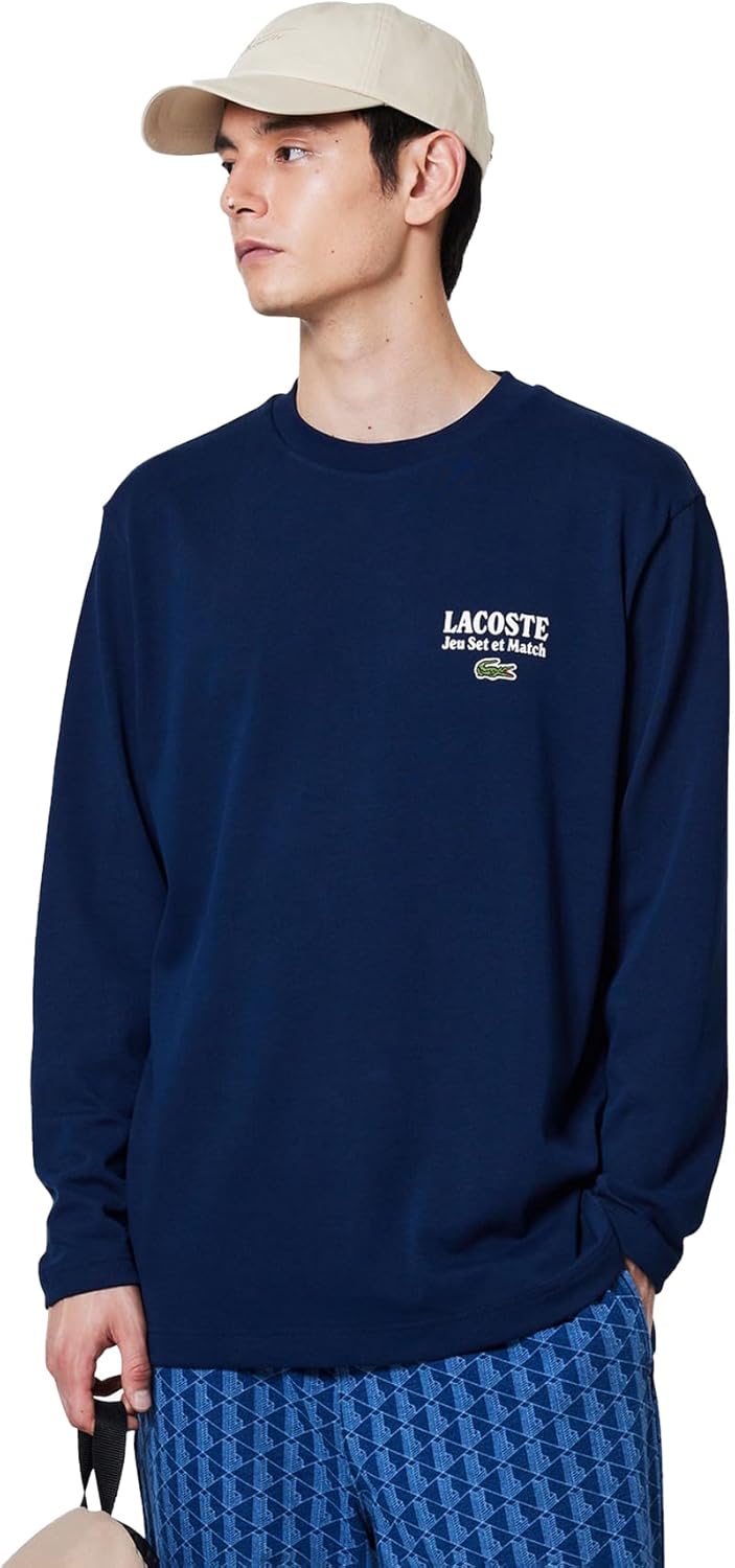 

Мужская футболка с длинным рукавом Lacoste Game Set and Match, темно-синий