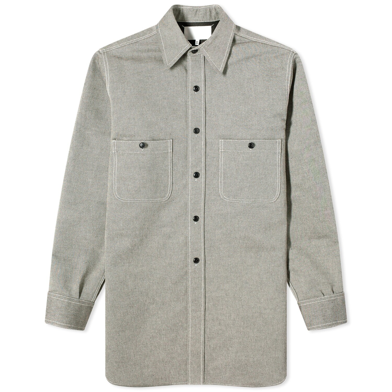 

Рубашка Maison Margiela Twill Pocket Overshirt, цвет Caviar