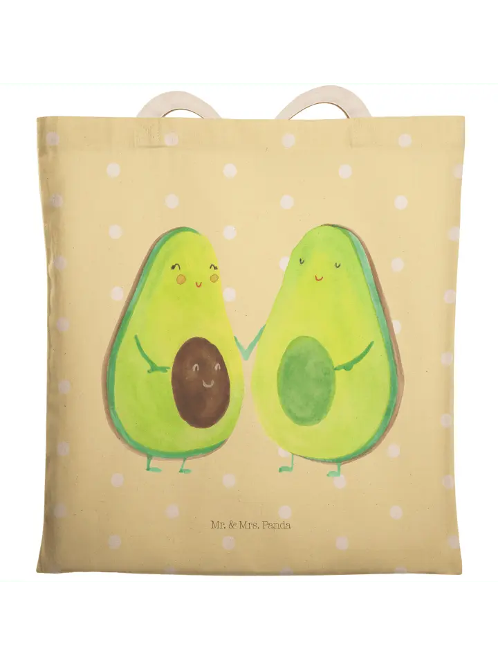 

Шоппер Mr. & Mrs. Panda, желтый пастельный