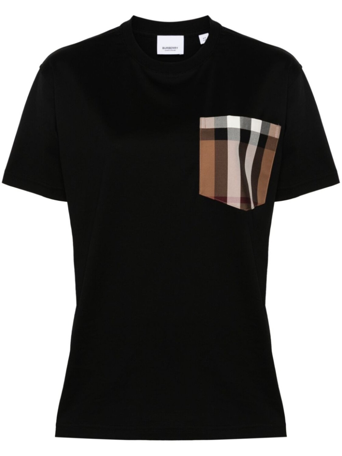 

Футболка в клетку Carrick Burberry, черный