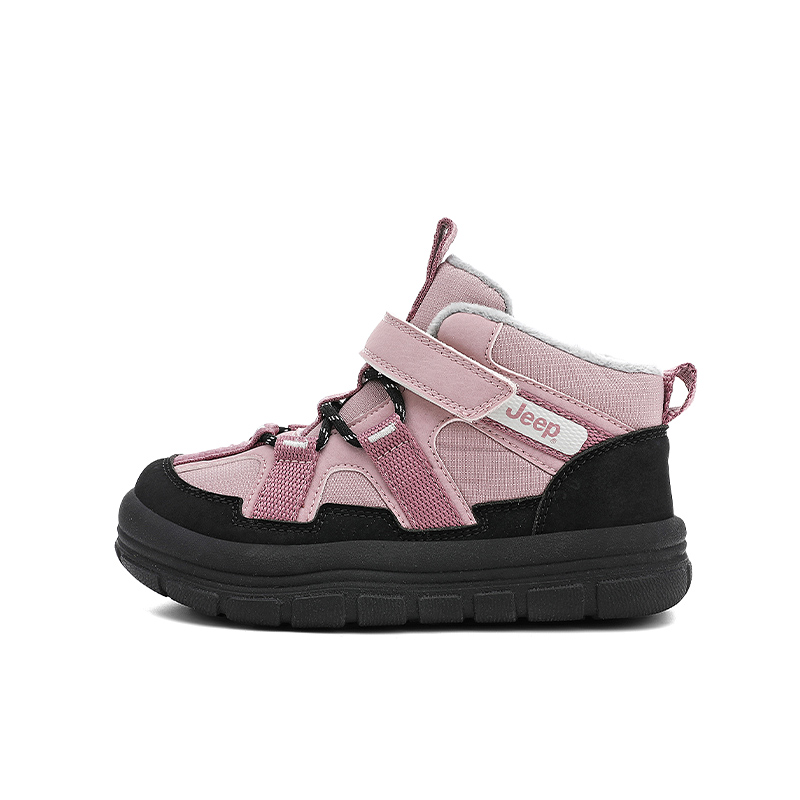 Утепленные зимние ботинки mid top для детей с противоскользящей и износостойкой подошвой Jeep, розовый розовый/violet[thin cotton] — фото 3
