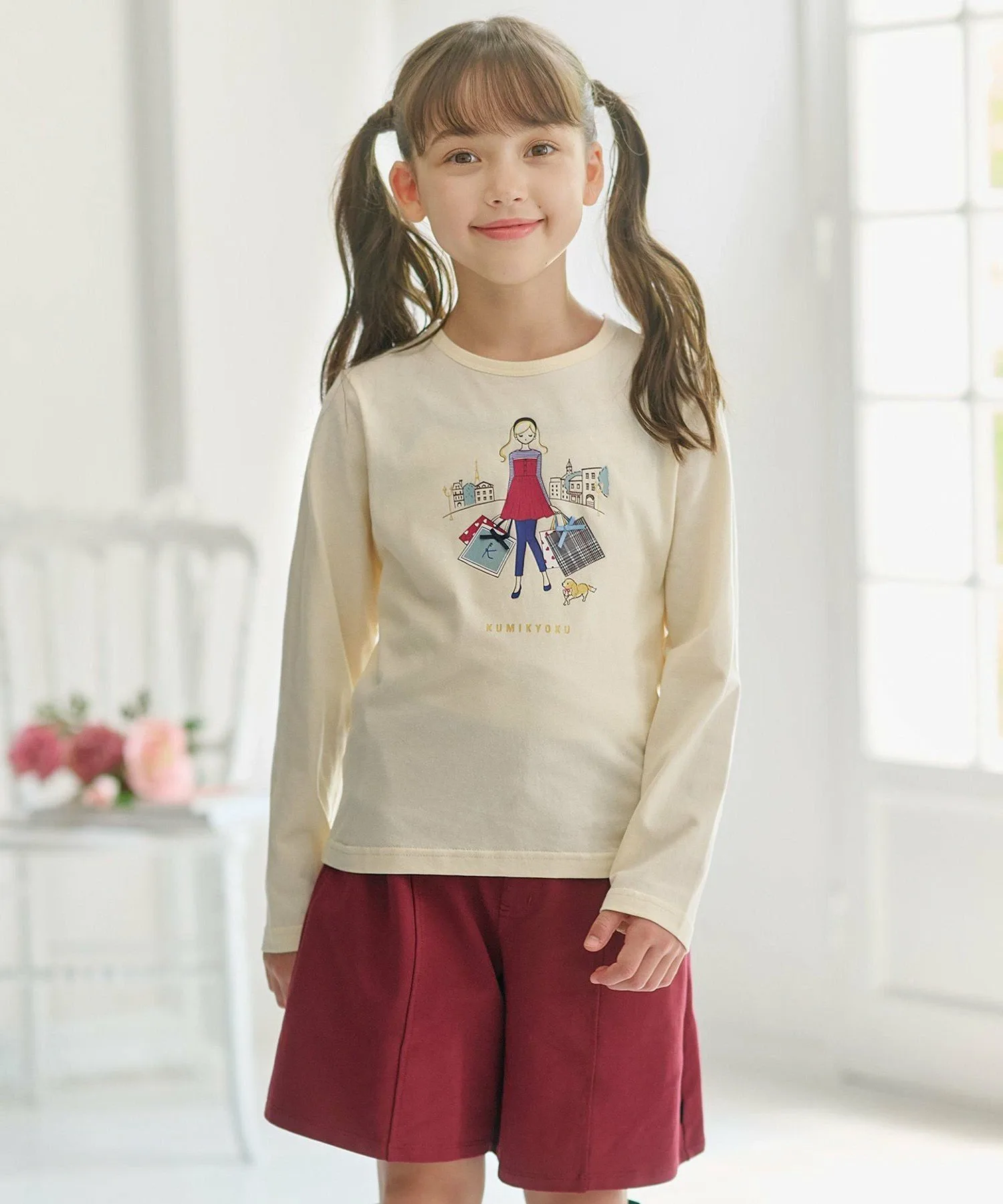 Футболка для шоппинга в Париже [150-160 см] Kids Suite, Ecru [033]