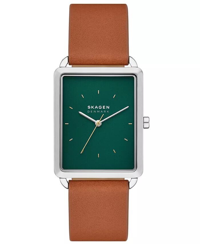 

Мужские кроссовки Hagen Three Hand коричневые кожаные Pro-Planet 36 мм Skagen