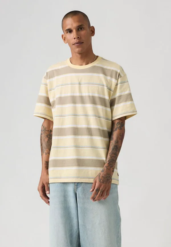 Винтажная базовая футболка Levi'S, Pecos Stripe Rutabaga — фото 2